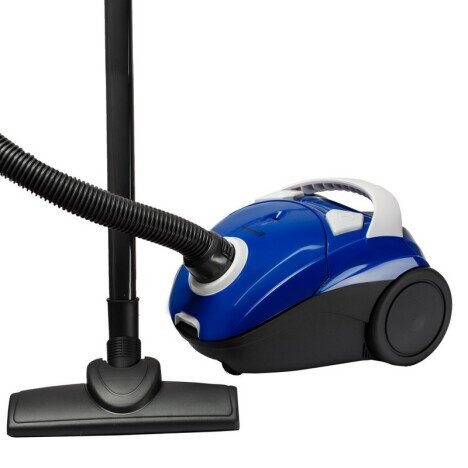 Pachet Aspirator cu sac Hausberg HB-2080BL Cyclone Vacuum Cleaner, 1.5L, 700W, 85dB, Albastru/Alb, G